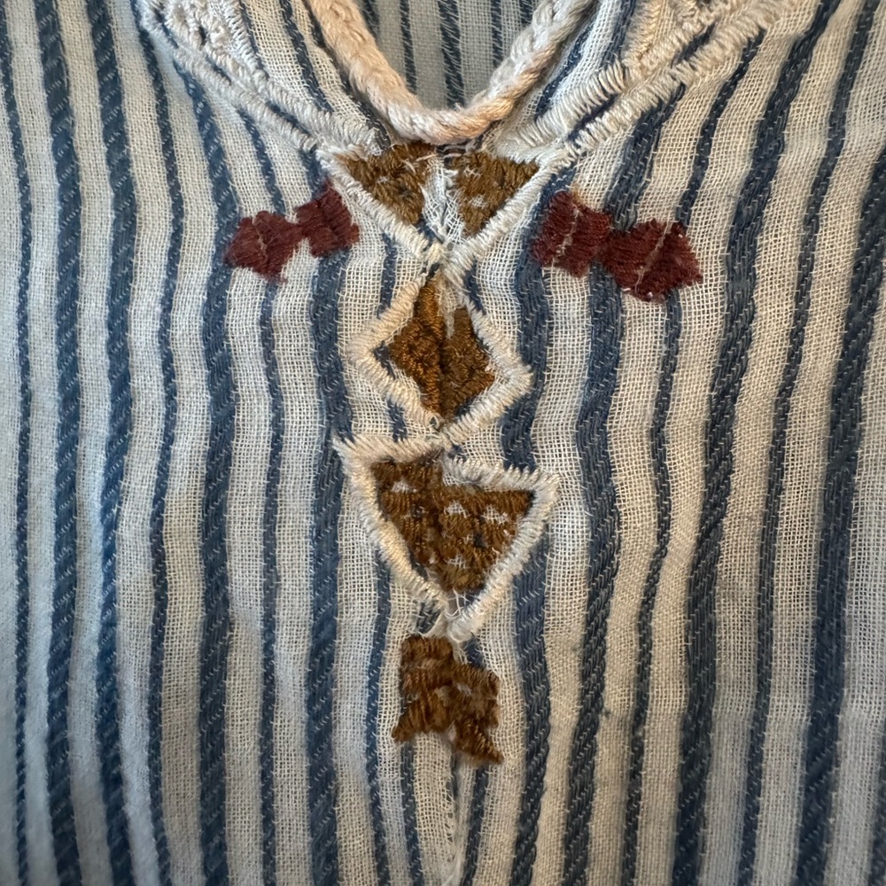 ISABEL MARANT Etoile Striped Joy Top Embroidered Blouse - Picture 8 of 12